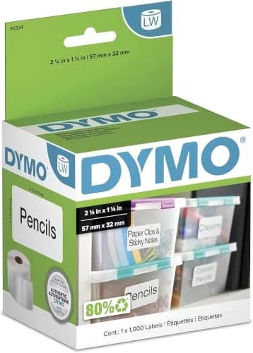 DYMO Multi-Purpose Labels 1-1/4" x 2-1/4" (32mm x 57mm) Pack of 10 Rolls (10,000 Labels Total) | Direct Thermal Printing for LabelWriter Printers thumbnail 1