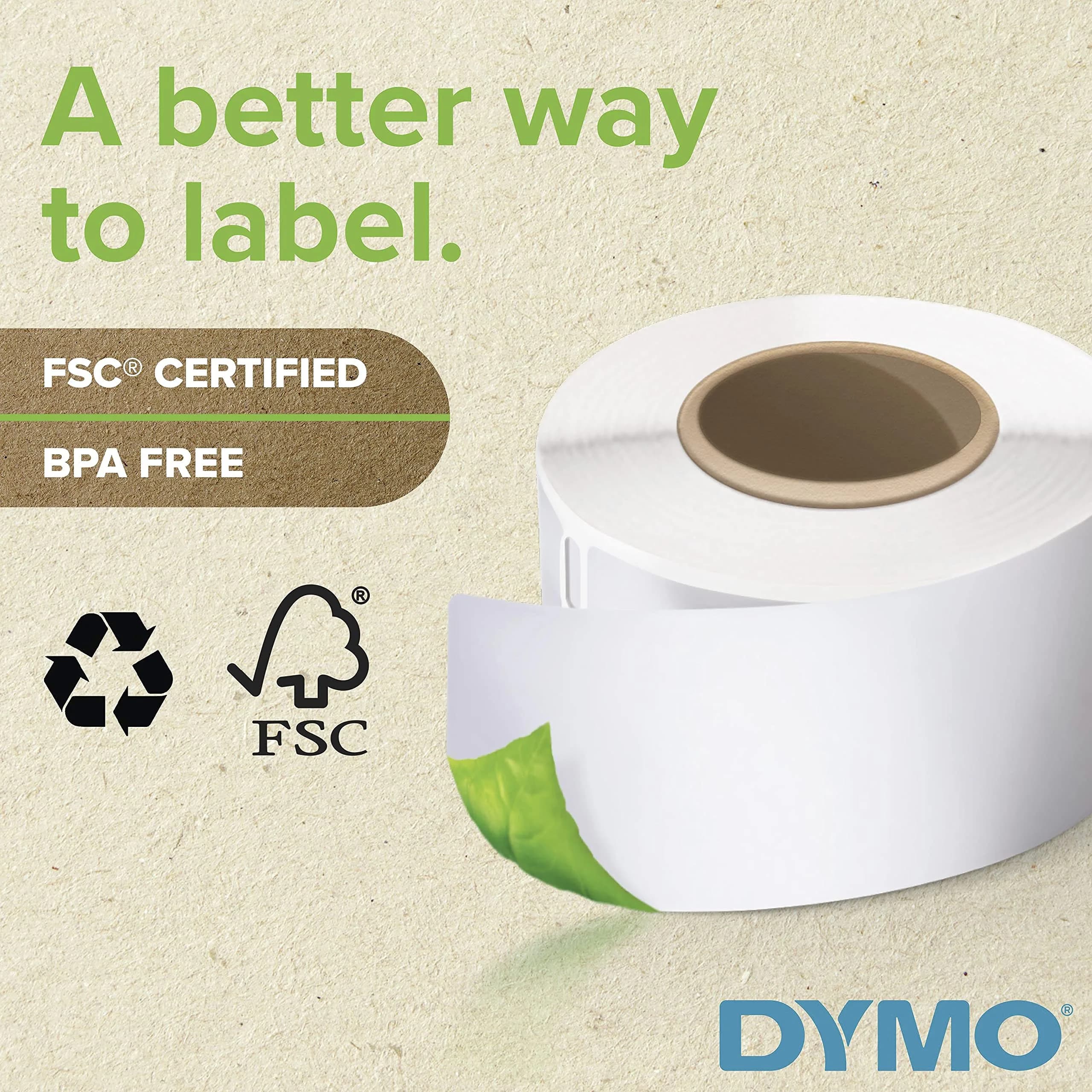 DYMO Multi-Purpose Labels 1-1/4" x 2-1/4" (32mm x 57mm) Pack of 10 Rolls (10,000 Labels Total) | Direct Thermal Printing for LabelWriter Printers - view 3