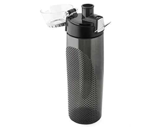 THERMOS Tritan Water Bottle 24-Ounce (710ml) | Hydration Meter | Leak-Proof Lid | Push Button Sipper | Smoke, Pack of 6 thumbnail 6