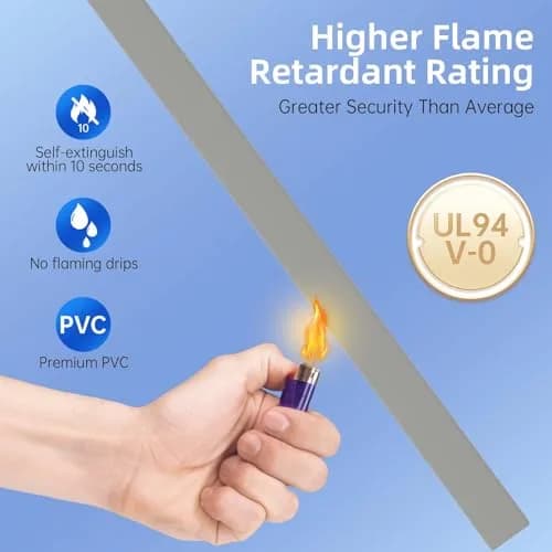 Delamu Grey Cord Hider Cable Raceway 366cm (142in) | UL94 V-0 Rated for Safety thumbnail 6