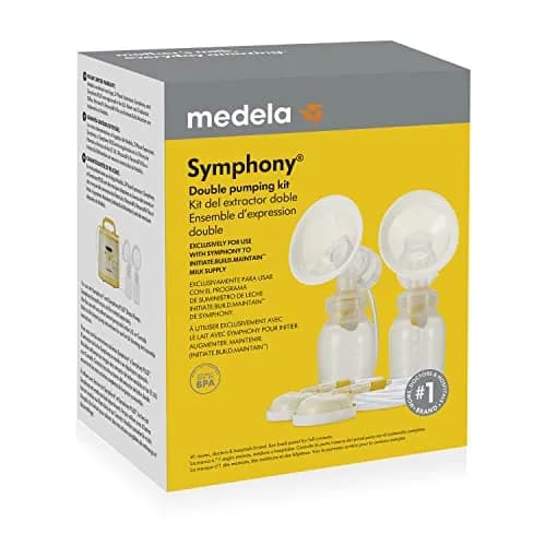 Medela Symphony Breast Pump Kit Double Pumping System with 24mm PersonalFit Breast Shields, 5oz Bottles (Pack of 6) | Hospital-Grade Efficiency thumbnail 2