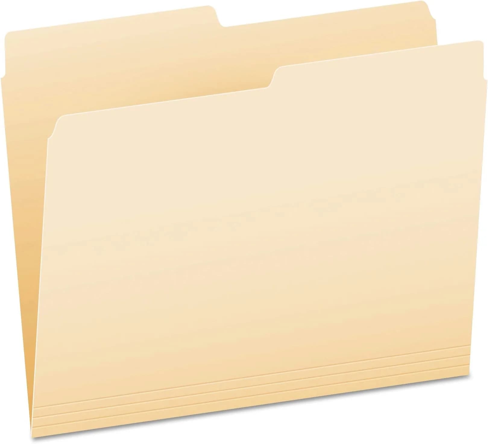 Pendaflex File Folders Letter Size Manila 1/2 Cut 100/Box | Standard Manila Filing Solution