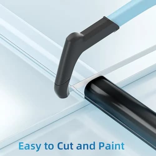 Yecaye Mini Cord Hider 36.29 cm (14.17 in) Black | Conceals Single Wires on Walls thumbnail 5