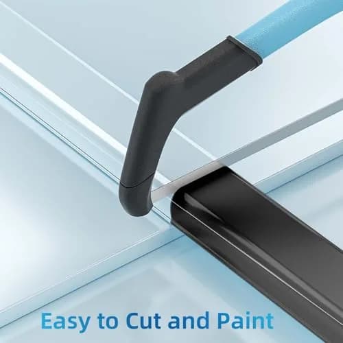 Yecaye Black Cord Management Cover 142in (360.68 cm) | Conceals 2-3 Wires on Walls thumbnail 5