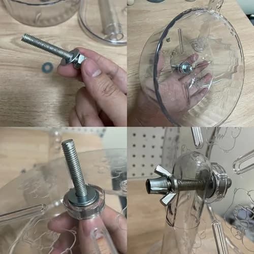 Fanlahmtasy 9.5in Large Hamster Wheel | Whisper-Quiet & Adjustable for Syrian Hamsters thumbnail 7