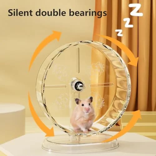 Fanlahmtasy 9.5in Large Hamster Wheel | Whisper-Quiet & Adjustable for Syrian Hamsters thumbnail 3