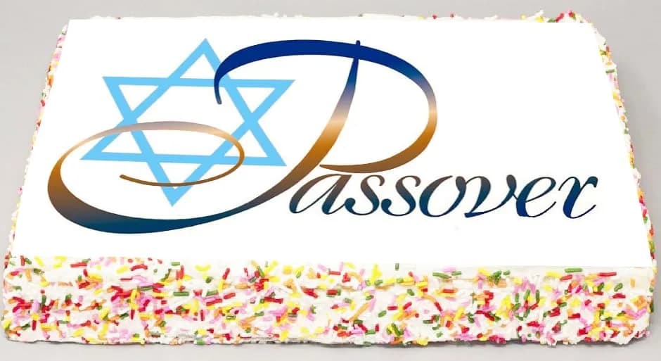 RA Pape Custom Edible Cake Topper – Star David Passover Design – 9x13 in | Vibrant Colors, Easy Application thumbnail 7
