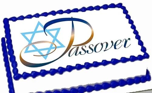 RA Pape Custom Edible Cake Topper – Star David Passover Design – 9x13 in | Vibrant Colors, Easy Application thumbnail 3