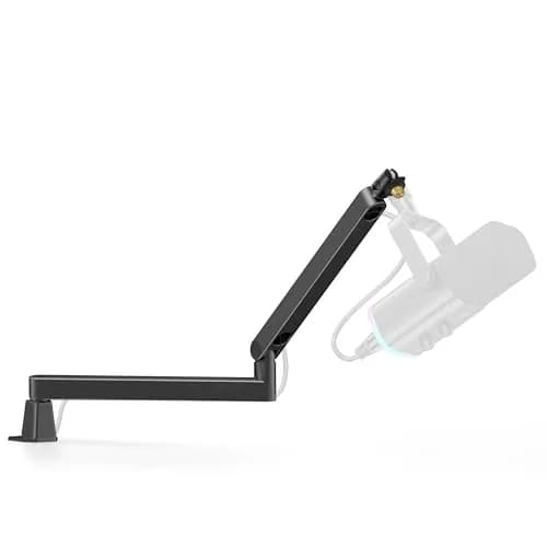 InnoGear Low Profile Mic Arm Boom Arm Microphone Stand Desk Mount, Black | Space-Saving, Adjustable & Durable thumbnail 1