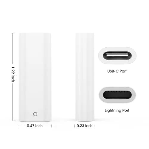TechMatte Apple Pencil 1st Gen Charging Adapter | Lightning to USB-C Connector for iPad 10th/11th Gen thumbnail 6
