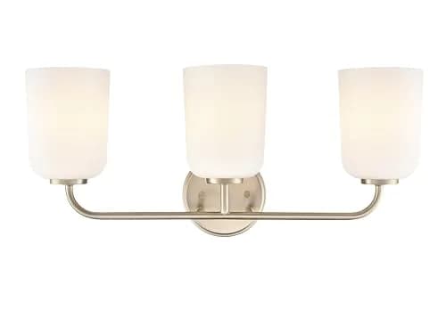 ML Lighting Laphia 22" Wide 3-Light Vanity - Modern Gold | Stylish Bathroom Fixture with 300W Brightness thumbnail 5