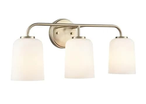 ML Lighting Laphia 22" Wide 3-Light Vanity - Modern Gold | Stylish Bathroom Fixture with 300W Brightness thumbnail 2