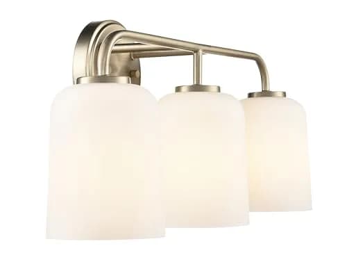 ML Lighting Laphia 22" Wide 3-Light Vanity - Modern Gold | Stylish Bathroom Fixture with 300W Brightness thumbnail 3