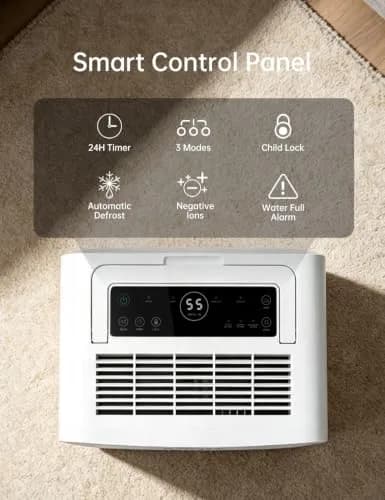 HUMSURE Dehumidifier 80 Pints | Basement & Large Space Moisture Control thumbnail 7