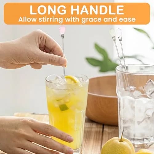 kilofly Rhinestone Party Stir Swizzle Stick Set of 8 | Elegant Bar Accessories for Drinks in India thumbnail 4