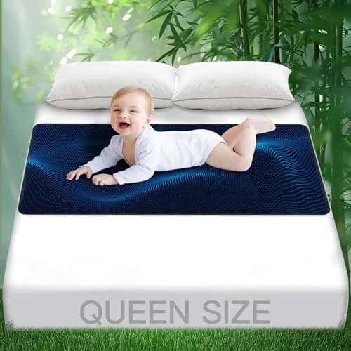 ATE Health Grounding Mattress Cover Pad King 27x76in | Sleep, Pain Relief & Wellness Support thumbnail 1