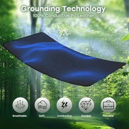 ATE Health Grounding Mattress Cover Pad King 27x76in | Sleep, Pain Relief & Wellness Support thumbnail 7