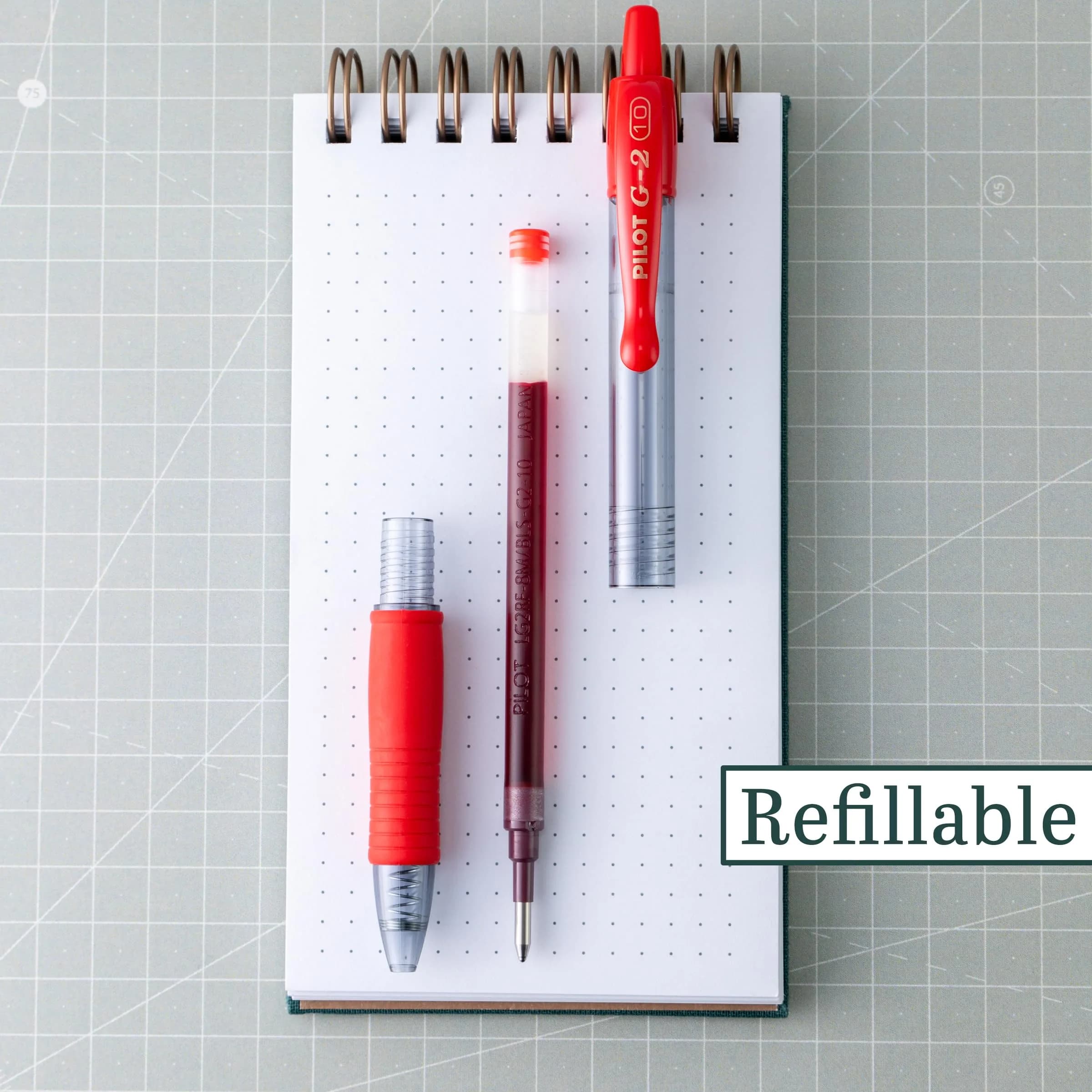 PILOT G2 Premium Retractable Gel Pens, Bold Point, Red Ink, 1.0mm Line, 12 Count (Pack of 12) | Longest-Lasting Gel Ink Pen - view 3