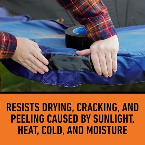 Gorilla All Weather Duct Tape Black 1.88" x 25 yd | Waterproof & UV Resistant for Outdoor Repairs (2-Pack, 12 Rolls Total) thumbnail 3