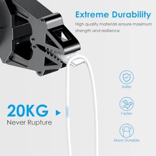 CXX 25W Type C Charger Fast Charging for S26/S25/S24 | 6Ft USB-C Cable, White thumbnail 2