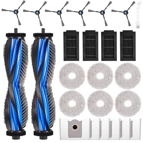 EOVWAEO 25-Piece Accessory Kit for ECOVACS DEEBOT T50 Omni Robot Vacuum | Main Brush, Side Brushes, Mop Pads, HEPA Filters thumbnail 1
