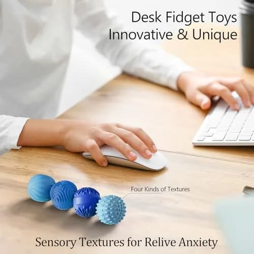 luckdoor Silicone Magnetic Balls Fidget Toy 45.72mm (1.8in) | Sensory Stress Relief for Adults & Teens thumbnail 3