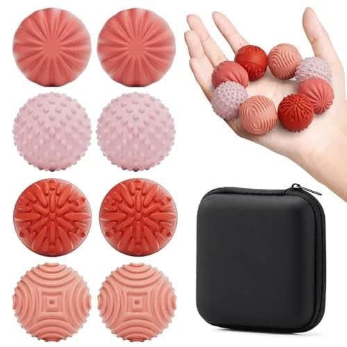 luckdoor Silicone Magnetic Balls Fidget Toys for Adults & Teens, 8PCS | Non-Toxic & BPA-Free Sensory Gadgets - main product image