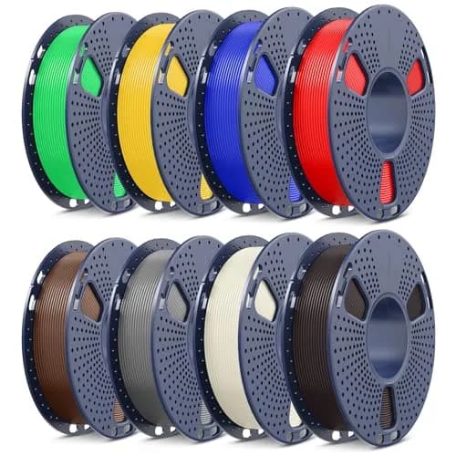 SUNLU PLA+2.0 3D Printer Filament, Multicolor Bundle, 8 Colors | High Strength, Fast Printing, Eco-Friendly thumbnail 1