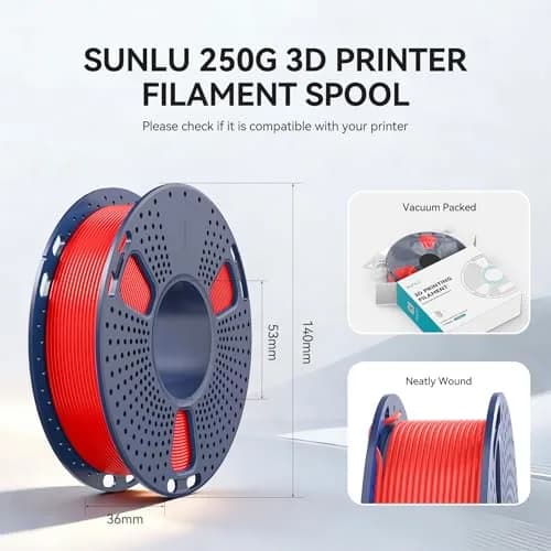 SUNLU PLA+2.0 3D Printer Filament, Multicolor Bundle, 8 Colors | High Strength, Fast Printing, Eco-Friendly thumbnail 2