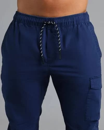 Municipal Cargo Pants | Rugged Cotton Ripstop, Mid Rise, Tapered Fit, Navy, 30" Inseam thumbnail 4