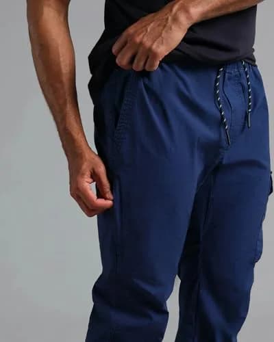 Municipal Cargo Pants | Rugged Cotton Ripstop, Mid Rise, Tapered Fit, Navy, 30" Inseam thumbnail 6