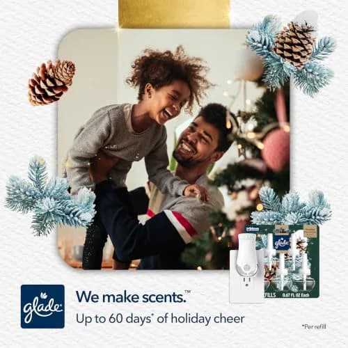 Glade PlugIns Scented Oil Refills Twinkling Pine & Cedar 3.35 fl oz (100 ml) | Festive Warmth for Indian Homes thumbnail 5