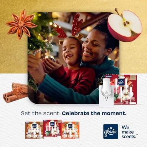 Glade PlugIns Scented Oil Refills Warm Apple & Spices 5 Count 3.35 fl oz | Festive Seasonal Fragrance thumbnail 6