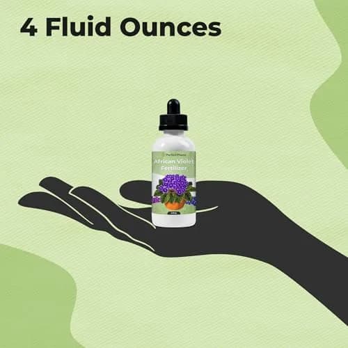 Perfect Plants African Violet Fertilizer, 4 oz, Liquid Bloom Food Drops | Gentle 2-2-2 NPK for Vibrant Blooms thumbnail 4