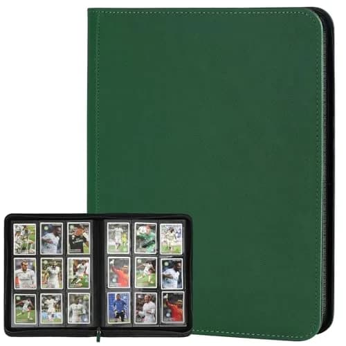 GERMUN Trading Card Binder 12 Pocket 720 Cards | Premium PU Leather Holder with Zipper - main product image