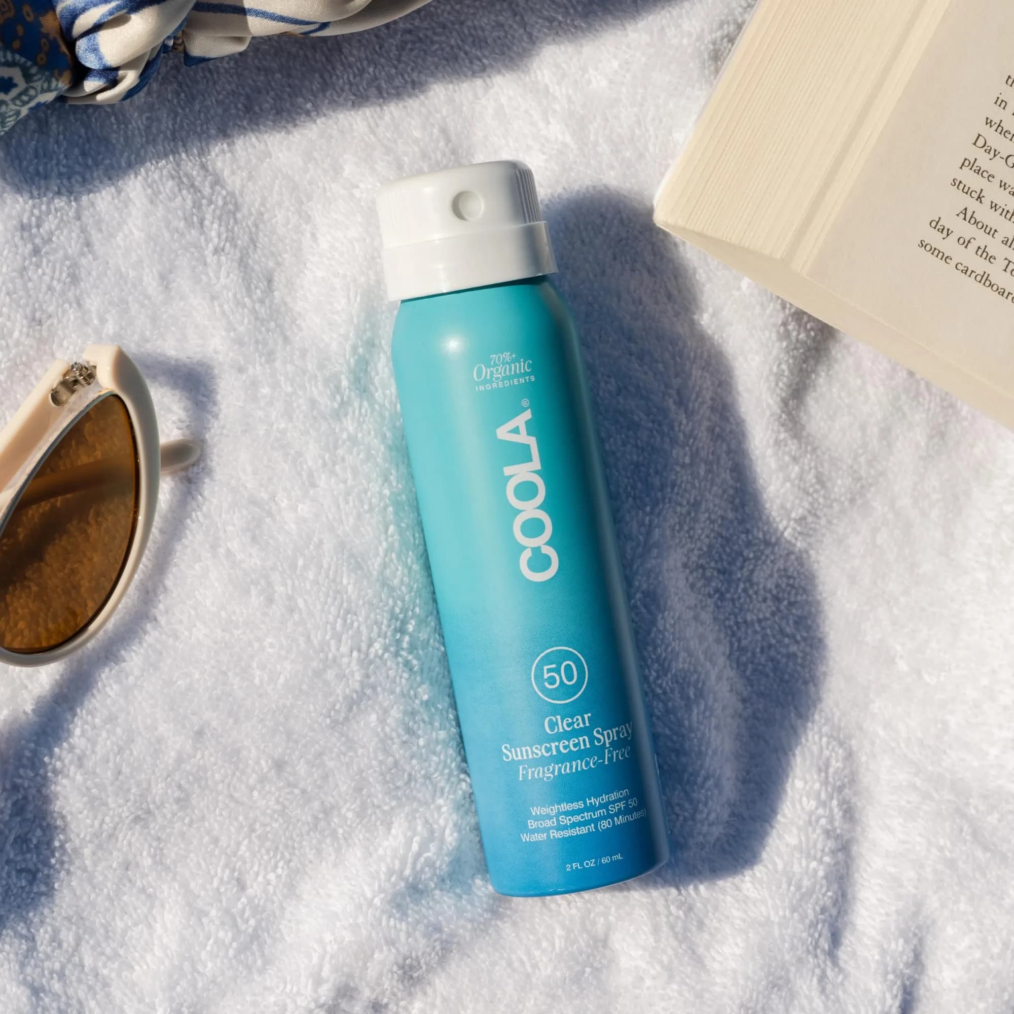 COOLA Organic Sunscreen SPF 50 Sunblock Spray, Fragrance Free, Vegan & Gluten Free, 5.4 Fl Oz (161 ml) - view 2