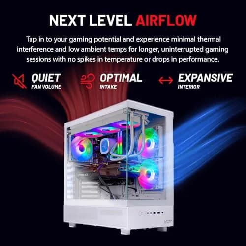 Skytech Gaming Azure 3 Gaming PC, AMD Ryzen 7 9800X3D 4.7GHz, NVIDIA RTX 5080 16GB VRAM, 2TB NVMe SSD, 32GB DDR5 RAM 6000, 850W Gold ATX 3 PSU, 360 ARGB AIO, Wi-Fi 5, Windows 11, Desktop | High-Performance Gaming Rig thumbnail 2