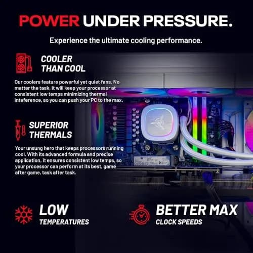 Skytech Gaming Azure 3 Gaming PC, AMD Ryzen 7 9800X3D 4.7GHz, NVIDIA RTX 5080 16GB VRAM, 2TB NVMe SSD, 32GB DDR5 RAM 6000, 850W Gold ATX 3 PSU, 360 ARGB AIO, Wi-Fi 5, Windows 11, Desktop | High-Performance Gaming Rig thumbnail 3