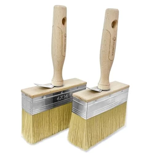 ROLLINGDOG 5.5" Limewash Brush (Pack of 2) | Premium Imitation Bristle for Walls, Decks, Fences thumbnail 1
