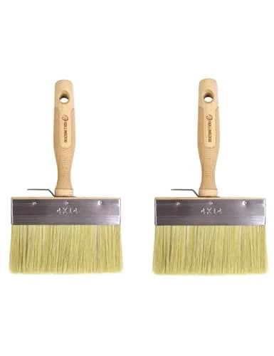 ROLLINGDOG 5.5" Limewash Brush (Pack of 2) | Premium Imitation Bristle for Walls, Decks, Fences thumbnail 8