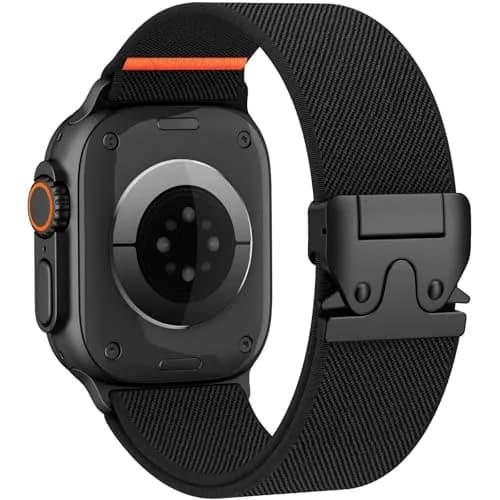 Unbeinst Elastic Sport Band for Apple Watch Ultra 3/2/1 49mm Men Women | Adjustable Nylon Parachute Buckle thumbnail 1