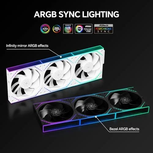 Thermalright TL-M12QR Reverse Airflow Case Fans 120mm 3-Pack | 1500RPM 47.6CFM PWM ARGB thumbnail 4