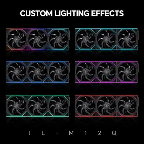 Thermalright TL-M12QR Reverse Airflow Case Fans 120mm 3-Pack | 1500RPM 47.6CFM PWM ARGB thumbnail 7