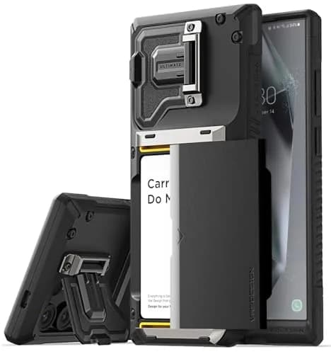 VRS DESIGN Damda Glide DuoGuard for Samsung Galaxy S24 Ultra Phone Case | Semi-automatic Sliding Card Holder with Camera Cover thumbnail 1