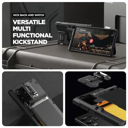 VRS DESIGN Damda Glide DuoGuard for Samsung Galaxy S24 Ultra Phone Case | Semi-automatic Sliding Card Holder with Camera Cover thumbnail 7