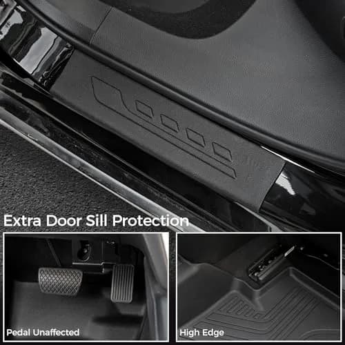 GALVAGNITE Full Set Floor Mats for 2018-2022 Honda Accord | Custom Fit, Eco-Safe TPE, All-Weather Protection thumbnail 5