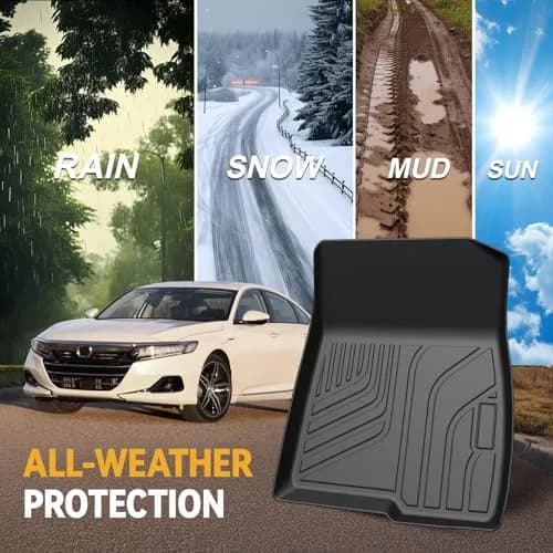 GALVAGNITE Full Set Floor Mats for 2018-2022 Honda Accord | Custom Fit, Eco-Safe TPE, All-Weather Protection thumbnail 8