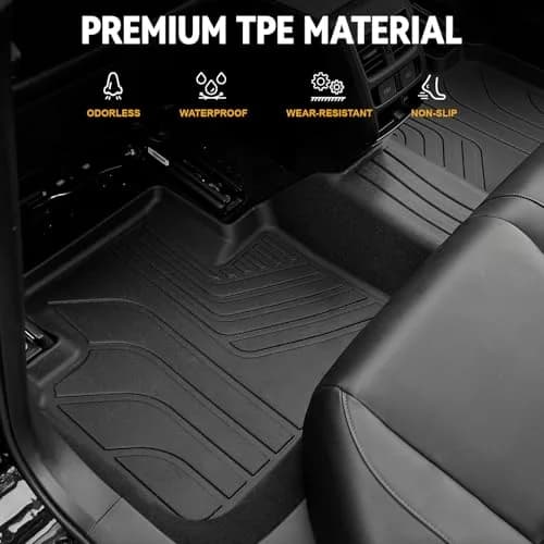 GALVAGNITE Full Set Floor Mats for 2018-2022 Honda Accord | Custom Fit, Eco-Safe TPE, All-Weather Protection thumbnail 3