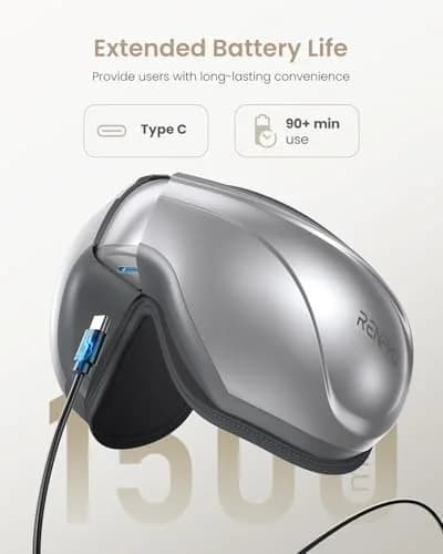 RENPHO Eyeris 2 Eye Massager with Heat & Cooling, Heated Eye Mask, 1500mAh Battery | Relieves Dry Eyes & Tension thumbnail 7