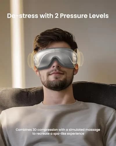 RENPHO Eyeris 2 Eye Massager with Heat & Cooling, Heated Eye Mask, 1500mAh Battery | Relieves Dry Eyes & Tension thumbnail 3